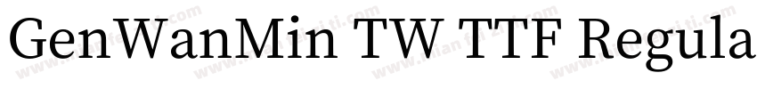 GenWanMin TW TTF Regular手机版字体转换